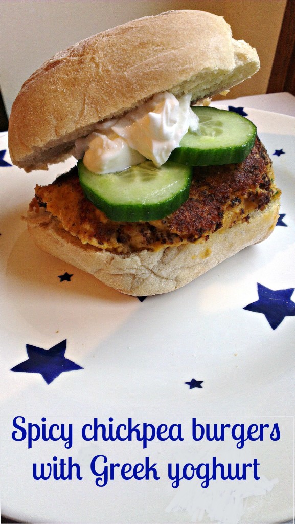 Spicy chickpea burgers