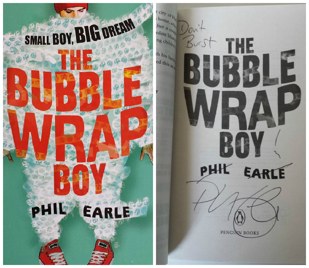 The bubble wrap boy phil earle