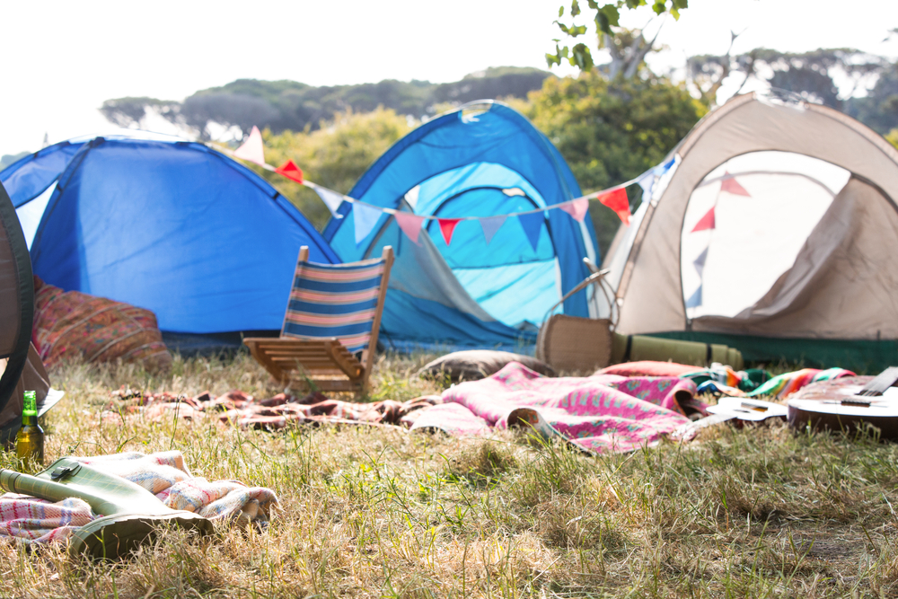Standon Calling festival camping