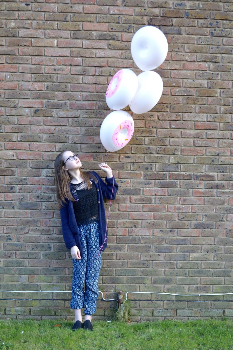 pink doughnut helium balloons balloon time