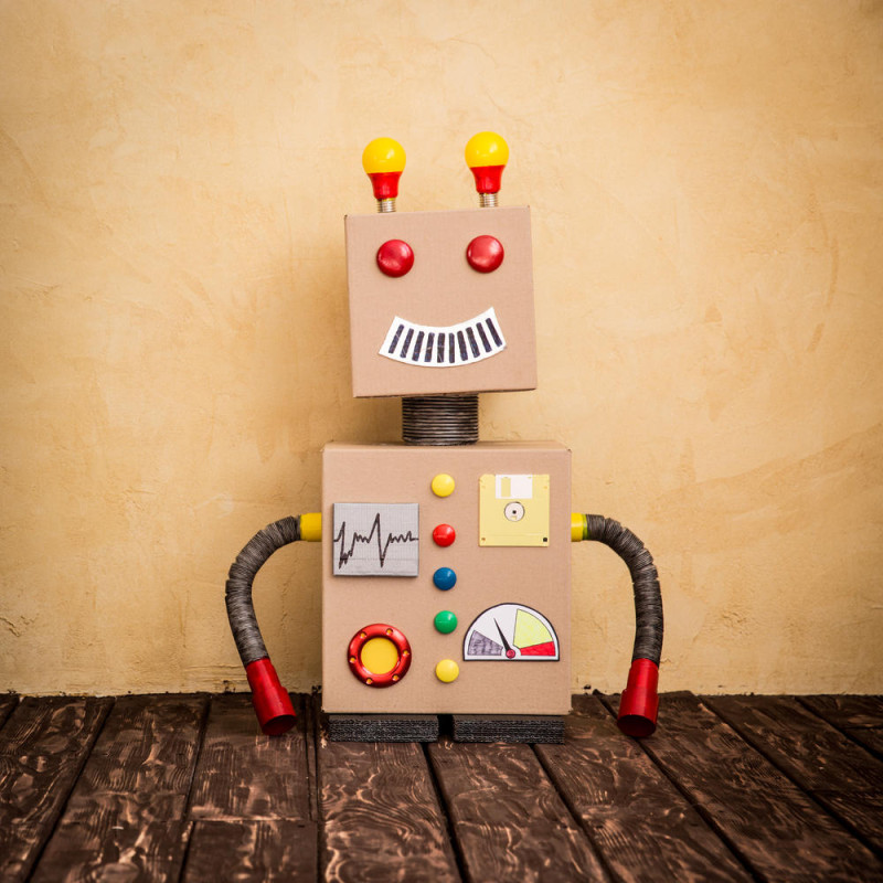 cardboard robot 