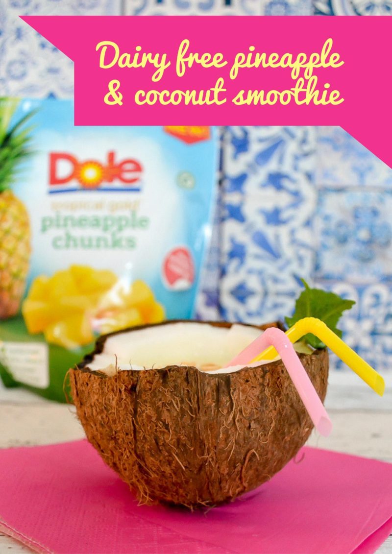 dairy free pineapple and coconut smoothie recipe