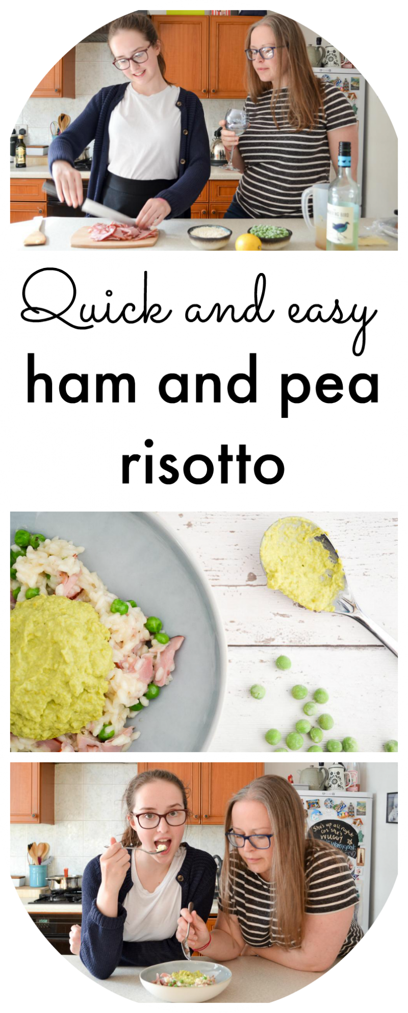 ham and pea risotto recipe