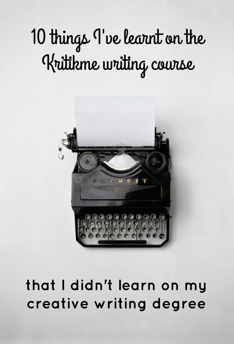 online novel writing course Kritikme review