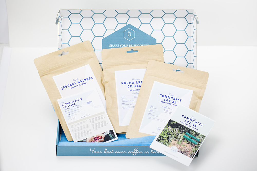 blue coffee box competition