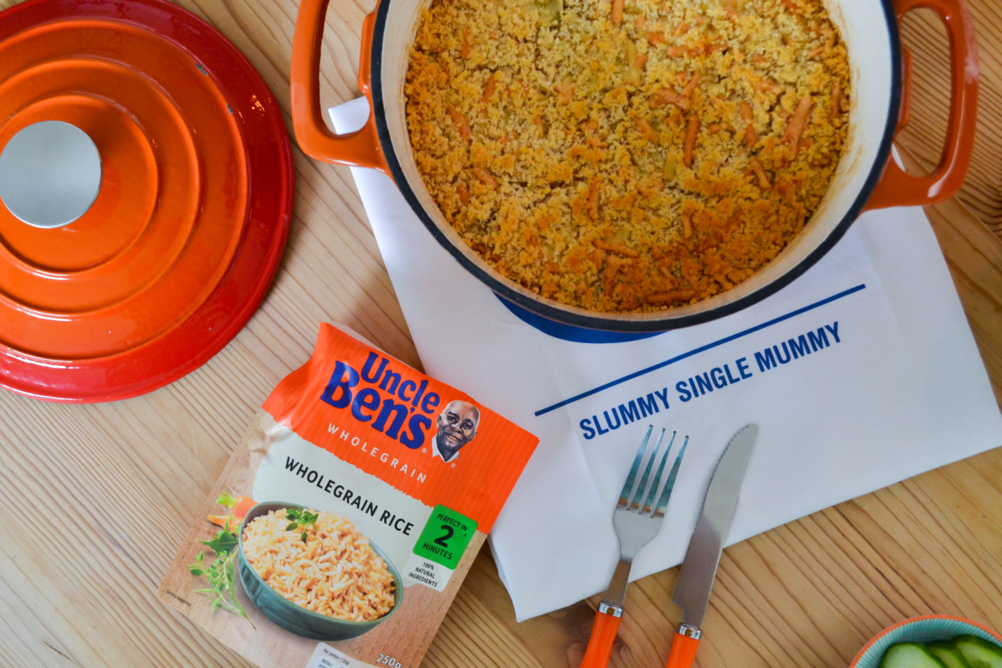 Uncle Ben's rice and bean bake