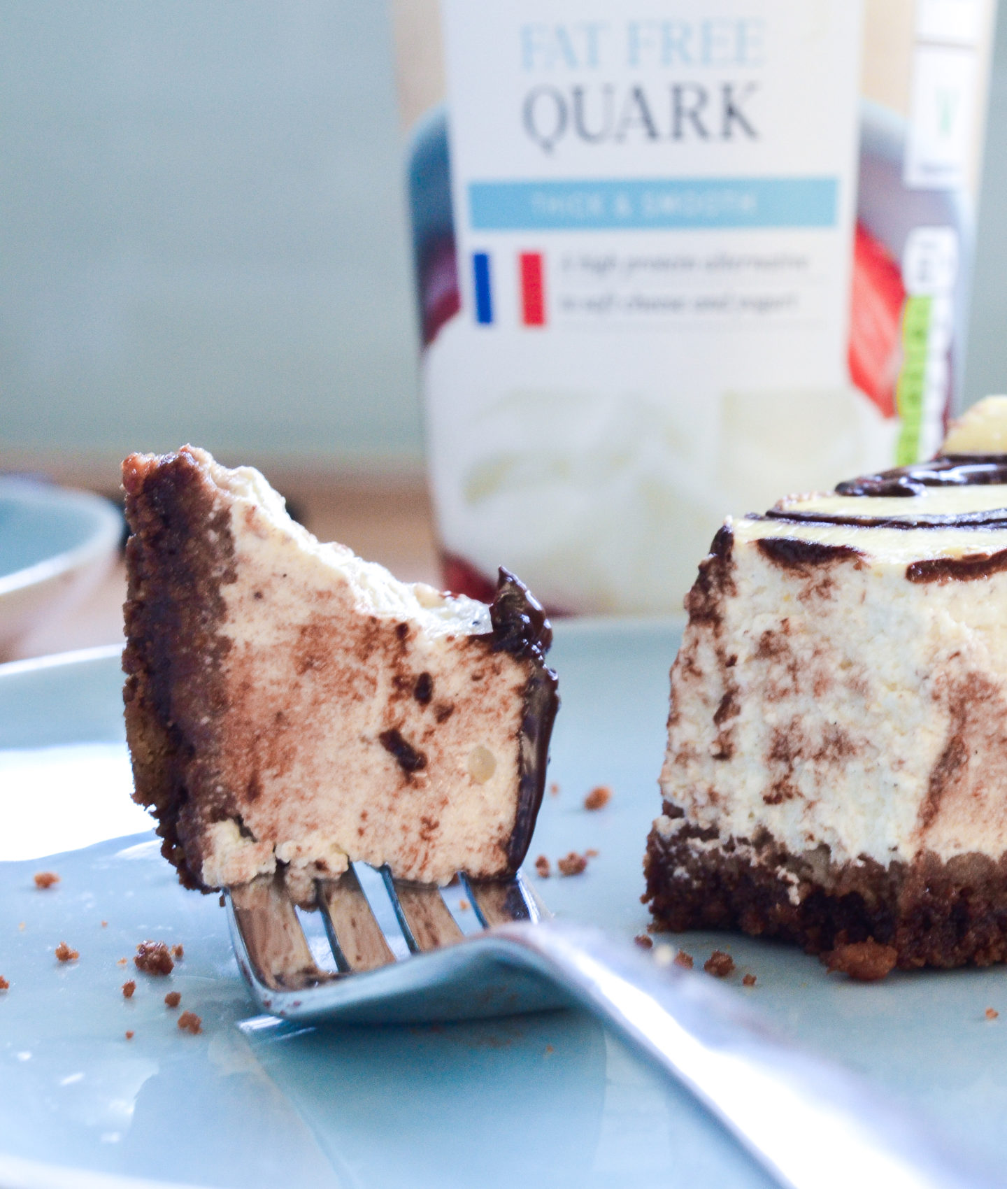 Quark baked chocolate cheesecake recipe