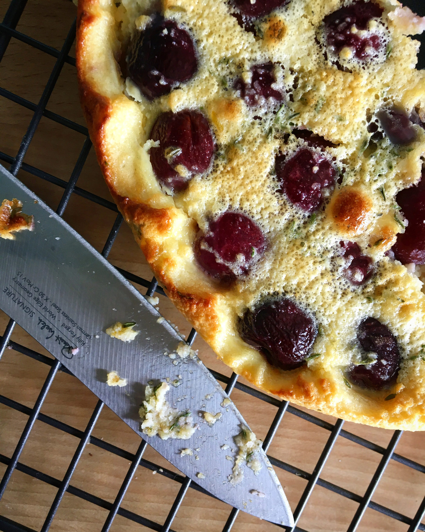 cherry and thyme clafoutis