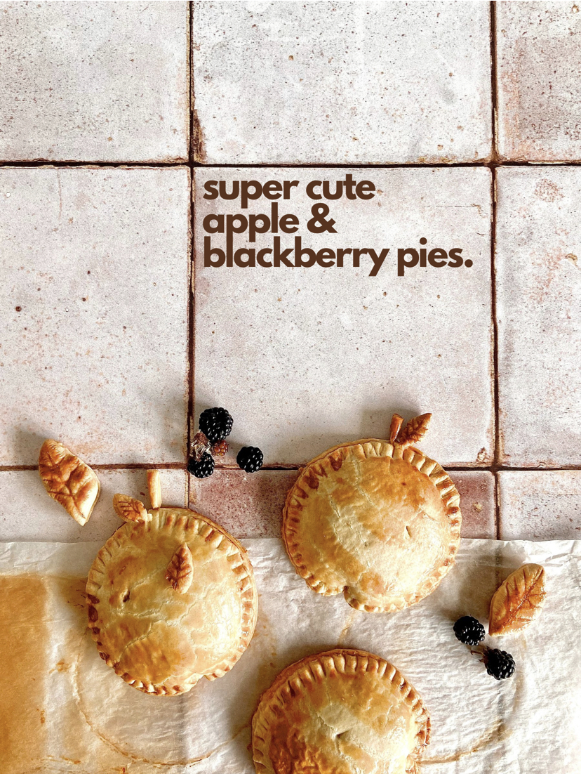 apple and blackberry pies